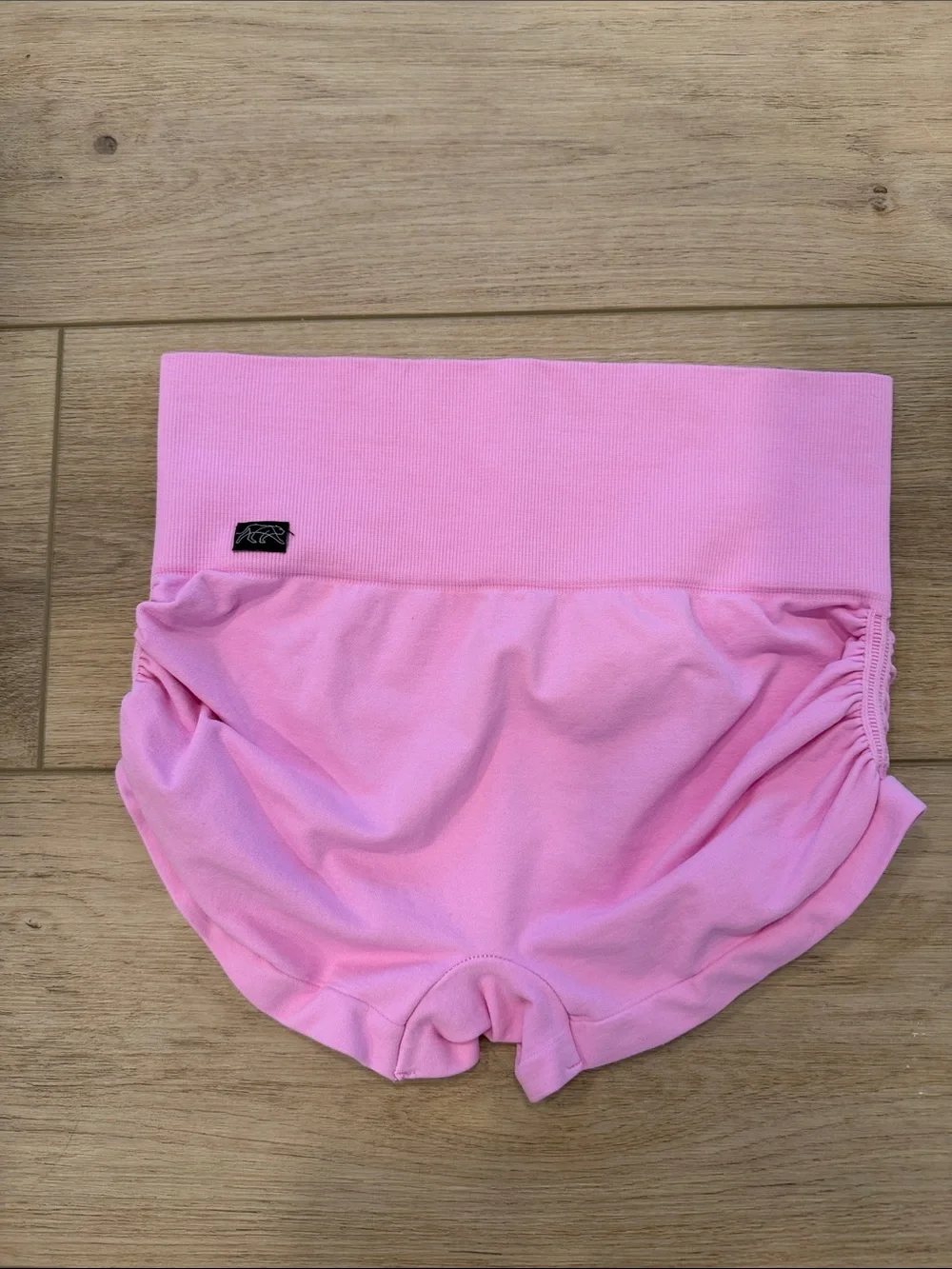 Tiger Friday Pink Ribbed Crop Tank and Shorts Set